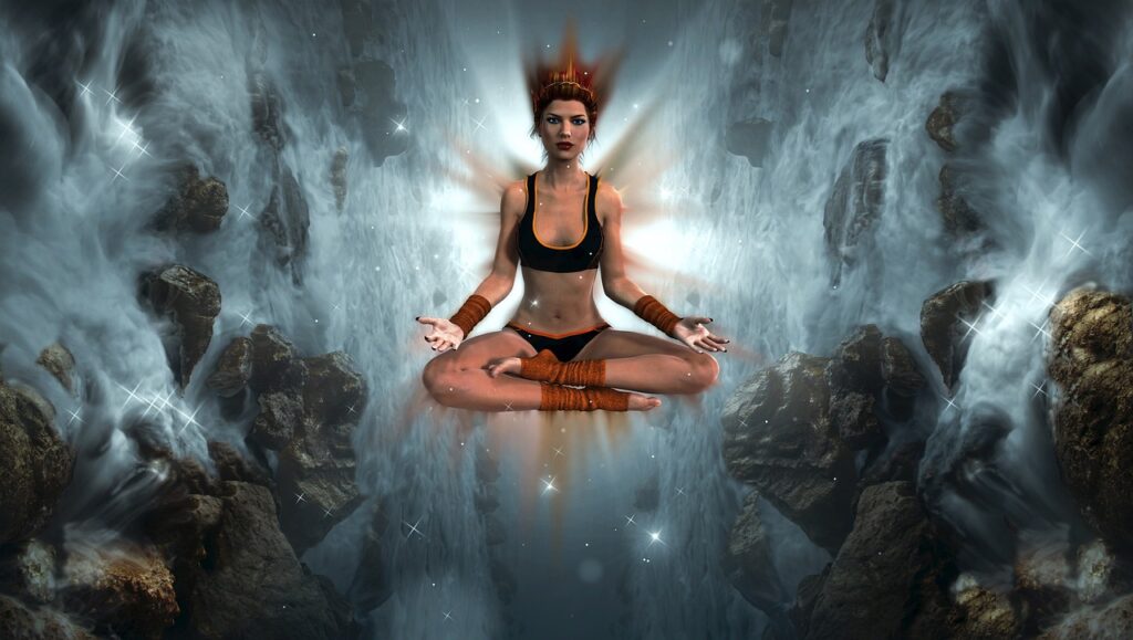 fantasy, girl, meditation