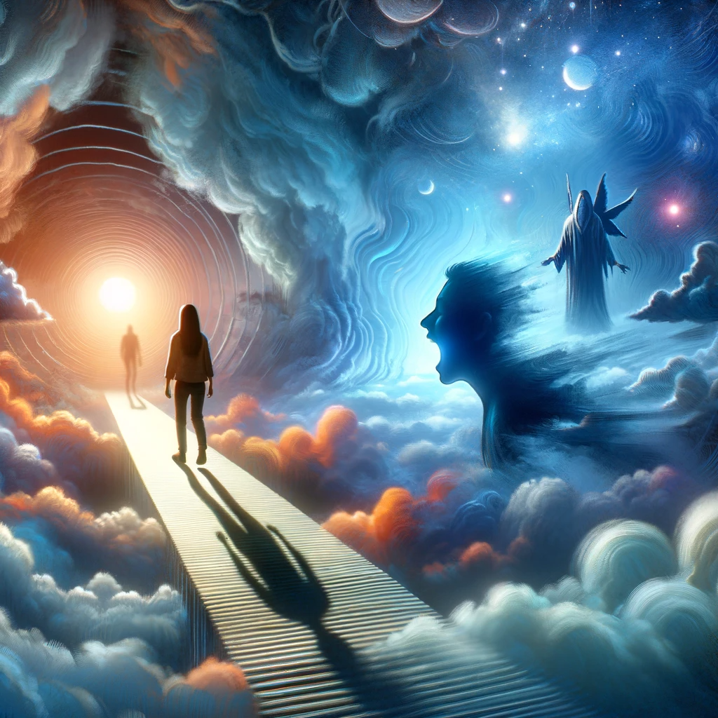 ·E 2023 11 18 10.55.13   An artistic depiction of a person confronting their shadow in a lucid dream, symbolizing self discovery and inner exploration. The scene is set in a s.png