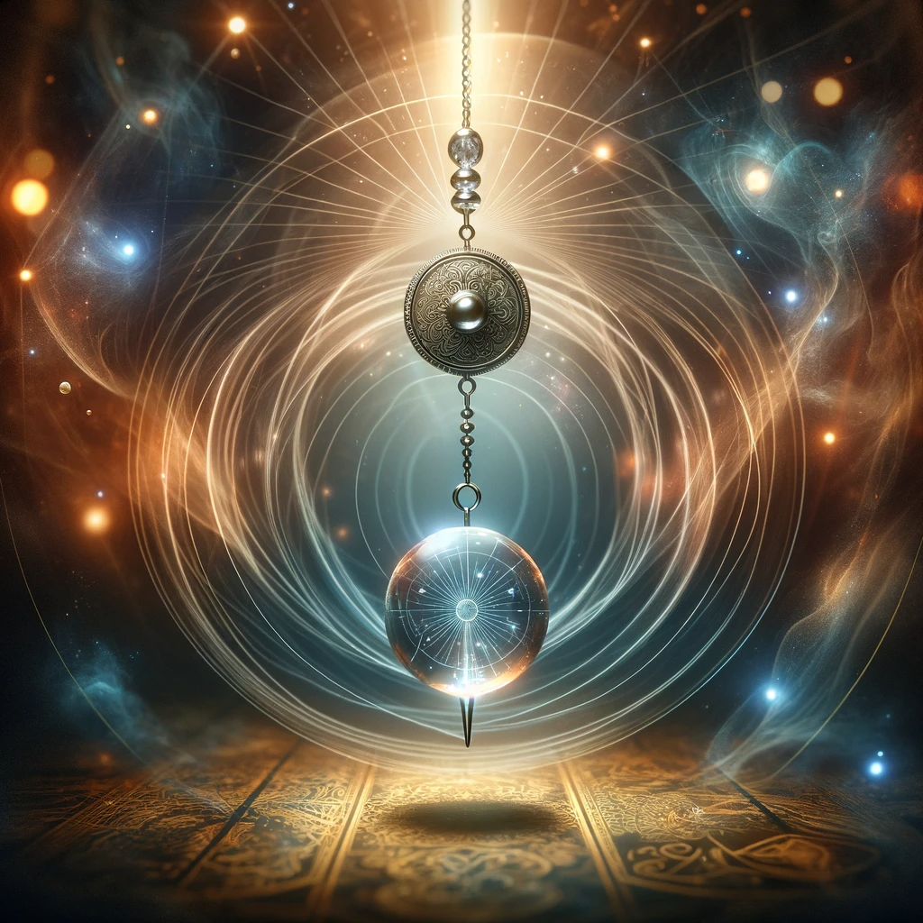 ·E 2023 11 21 03.59.50   A captivating image of a pendulum used for divination, swinging in motion against a mystical background. The pendulum should be elegantly designed, po.png