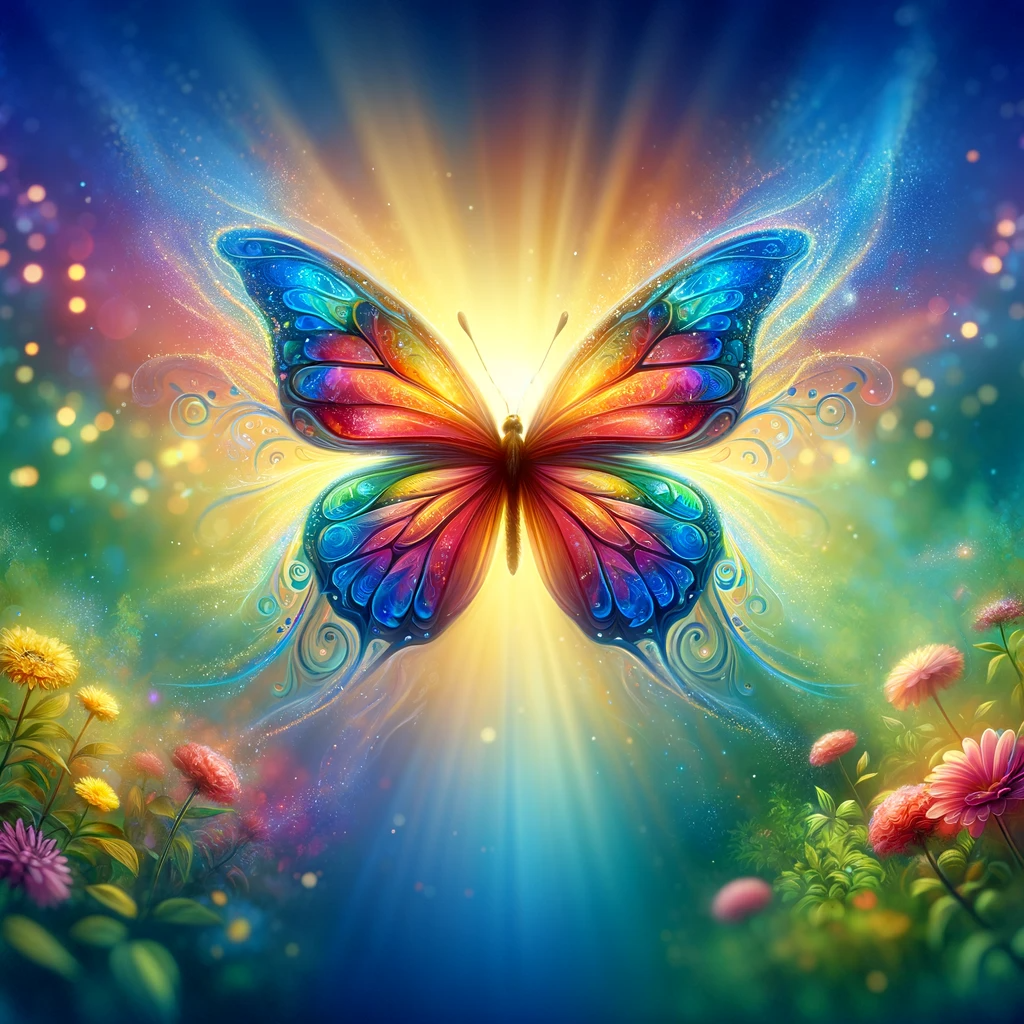·E 2023 11 24 05.09.41   A captivating illustration of a butterfly, symbolizing transformation and renewal, set in a vibrant garden. The butterfly should be depicted with colo.png