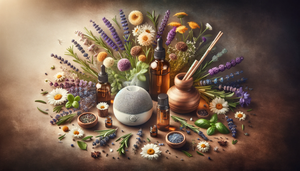  image depicting the concept of aromatherapy in holistic health