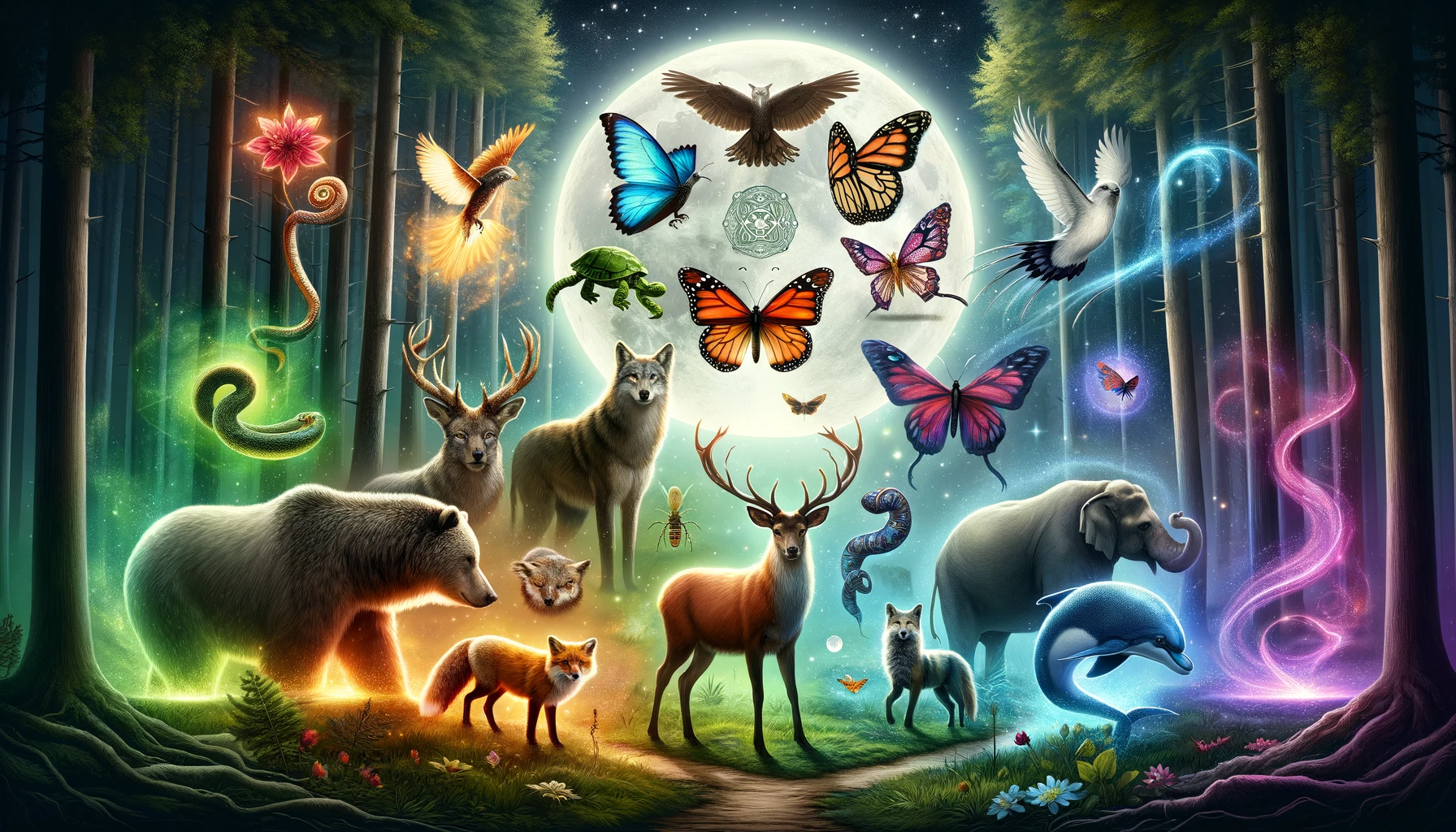 ·E 2023 11 24 05.09.34   A mystical and vibrant digital illustration for a blog post featuring various animal spirits in a harmonious composition. The image should depict a se.png