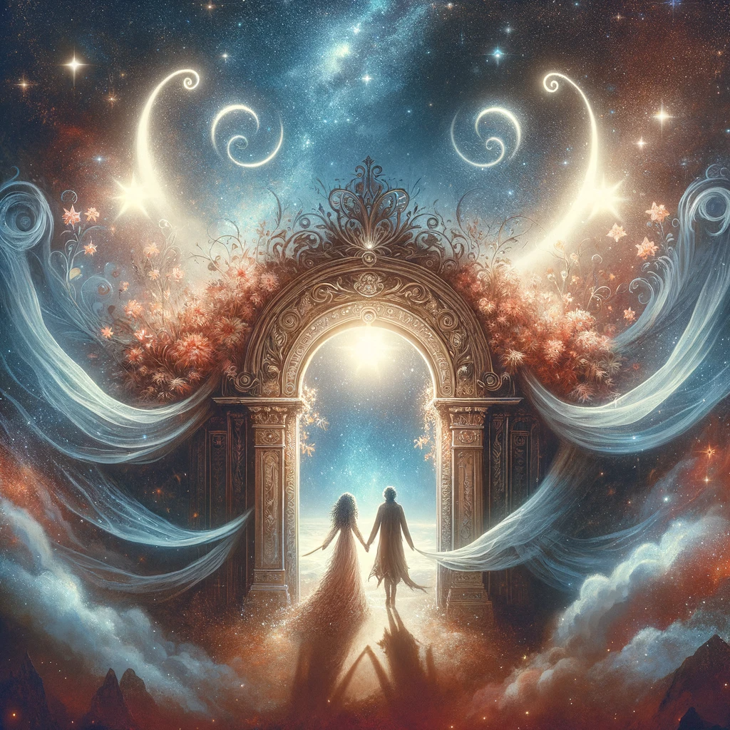 ·E 2023 11 25 15.23.24   A mystical and intimate image for the 7th House in astrology, the House of Partnerships and Marriage. The scene should portray two figures holding han.png