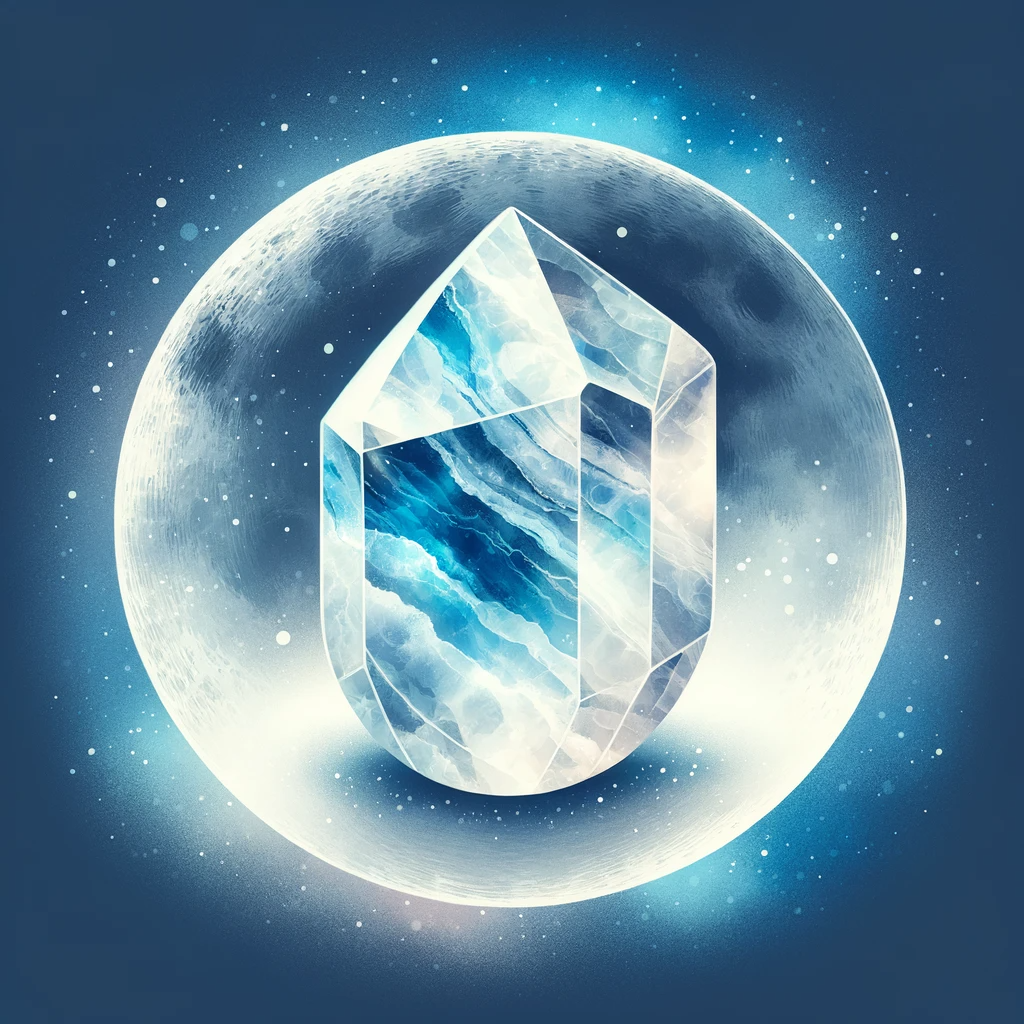 ·E 2023 12 05 13.59.07   An artistic image depicting a moonstone crystal for a blog article. The moonstone should be portrayed in its polished form, showcasing its ethereal wh.png