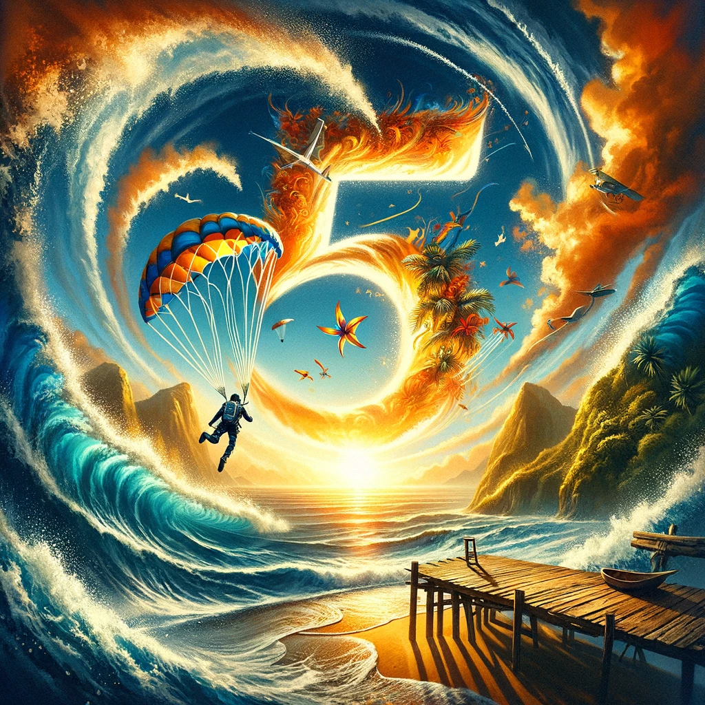 ·E 2023 12 13 06.19.18   An image full of excitement and adventure, embodying the spirit of Life Path Number 5 in numerology. The scene should capture the essence of explorati.png