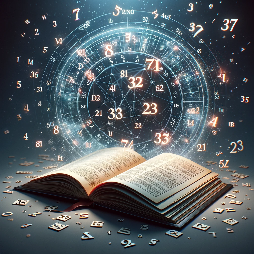·E 2023 12 30 22.58.17   A featured image for an article titled 'Numerology and Name Analysis_ The Influence of Names on Destiny', depicting an open book with names written on.png
