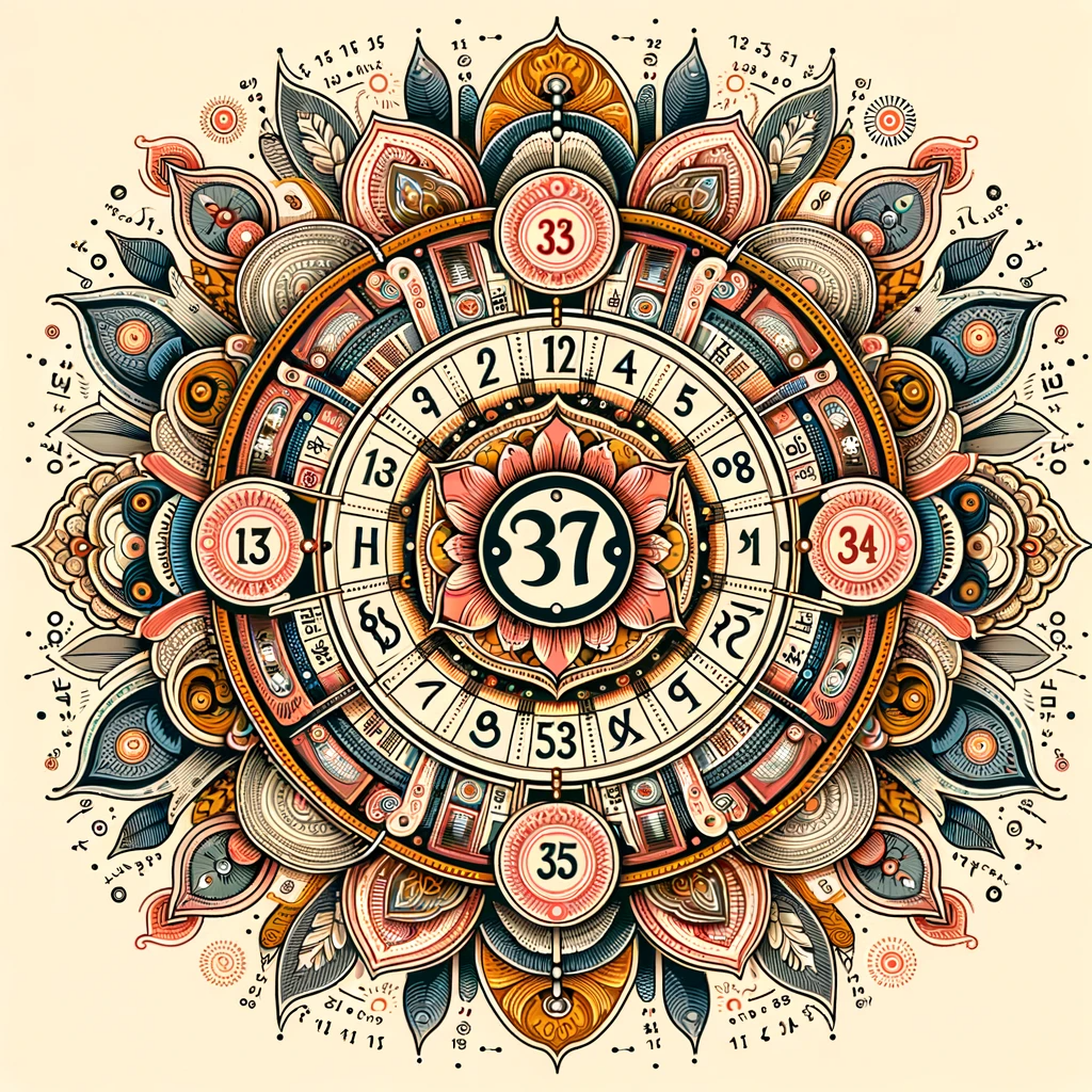 ·E 2023 12 30 23.14.49   An image for an article about 'Numerology in History and Culture', focusing on numerology in Indian culture. The image should depict traditional India.png