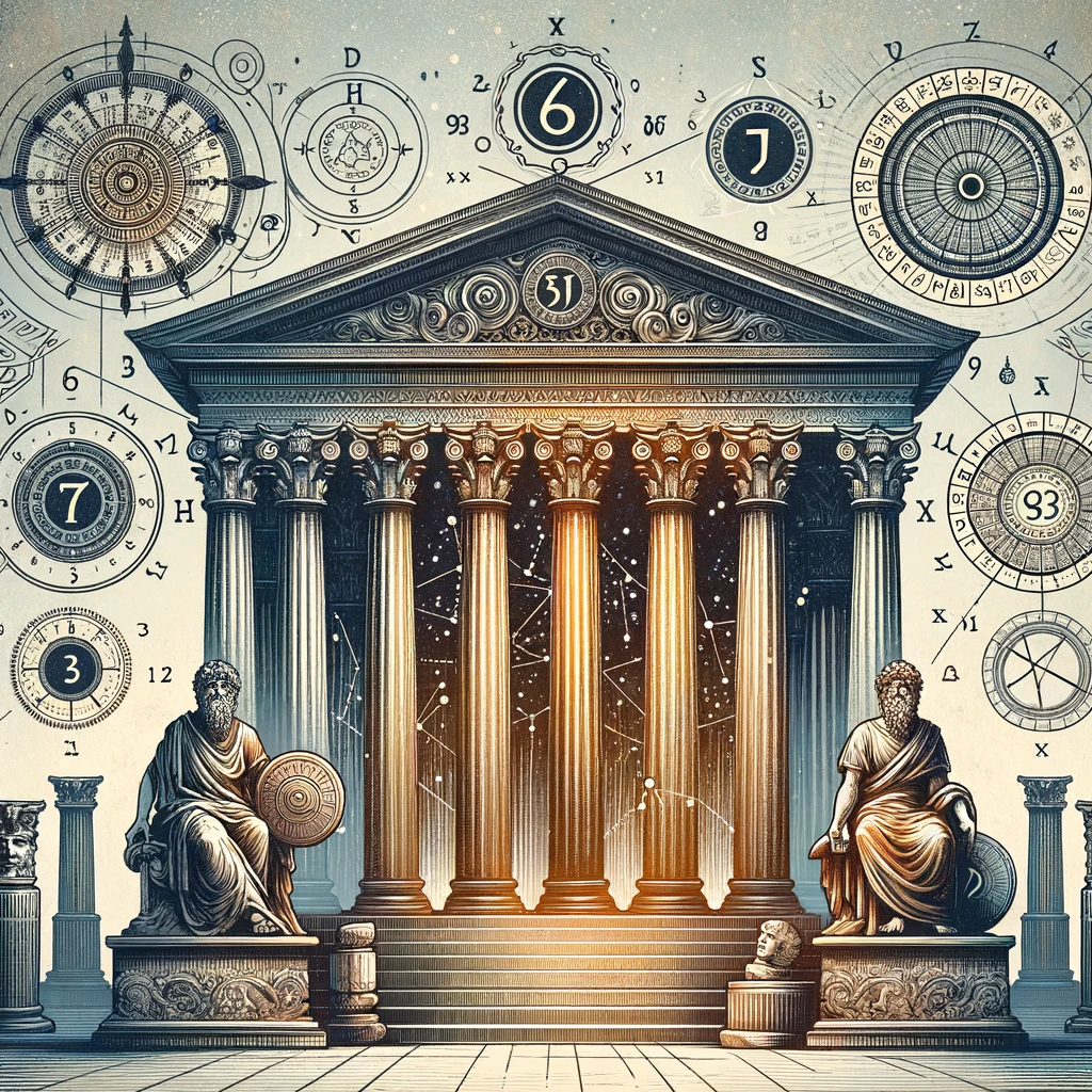 ·E 2023 12 30 23.14.51   An image for an article titled 'Numerology in History and Culture', showcasing the influence of numerology in ancient Greek civilization. The image sh.png