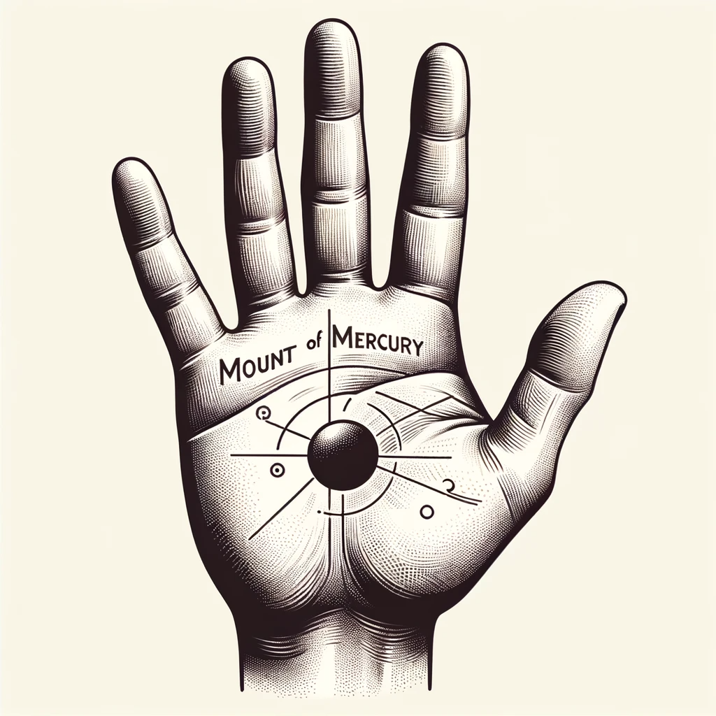·E 2024 01 01 01.18.28   An image for an article about 'Mounts in Palmistry', illustrating the Mount of Mercury. The image should depict a hand with the Mount of Mercury, loca.png