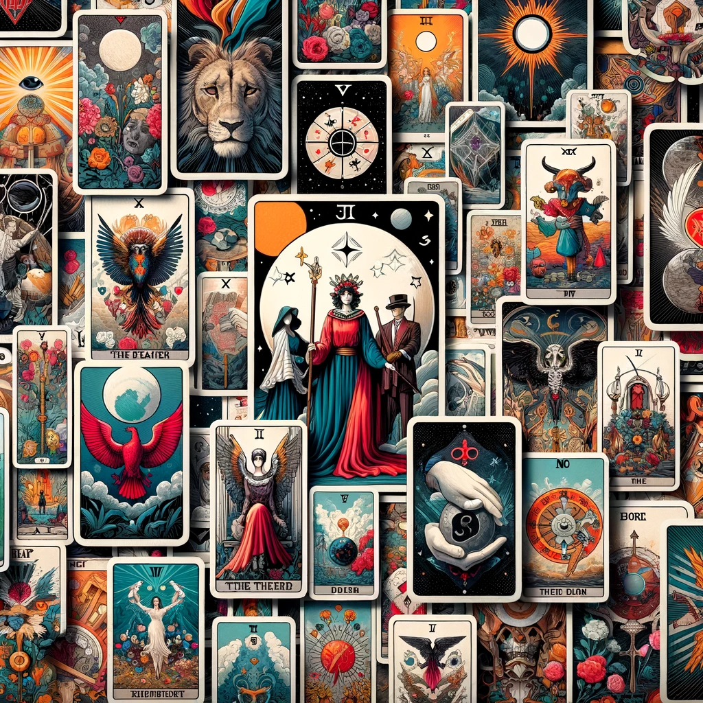 ·E 2024 01 03 23.52.51   A featured image for an article titled 'Tarot Card Meanings_ A Comprehensive Guide to Each Card in the Deck', showcasing a montage of various tarot ca.png