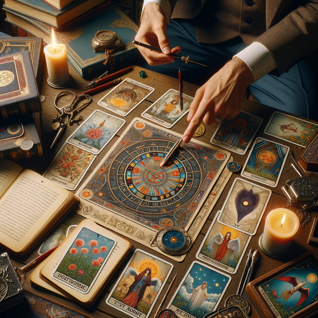 ·E 2024 01 04 00.12.55   An image for an article on 'The Art of Tarot Reading', showcasing the practice of interpreting tarot card meanings. The scene should feature a tarot r.png